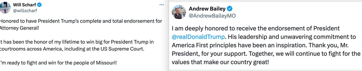 J_Hancock's tweet image. Former President Trump with another "Eric" endorsement. #moleg #mogov