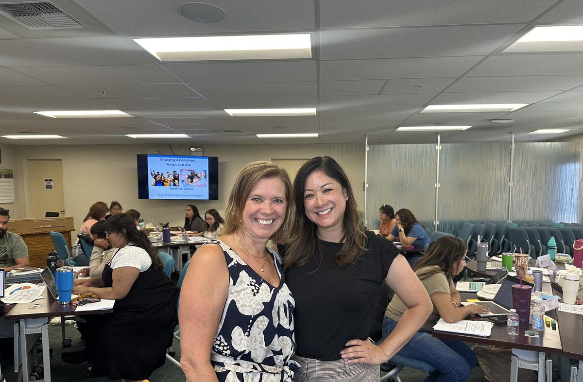 LCortezGUSD's tweet photo. Excited for Lead Week! Our lead teachers are refining essential standards, pacing guides, and assessments with the expertise of Nicole Dimich! Together, we're elevating our teaching practices and student success! 📚💡 #AllMeansAll @callme_sanchez @lorenalopez0210 @zjgalvan https://t.co/E83gHFGU3T