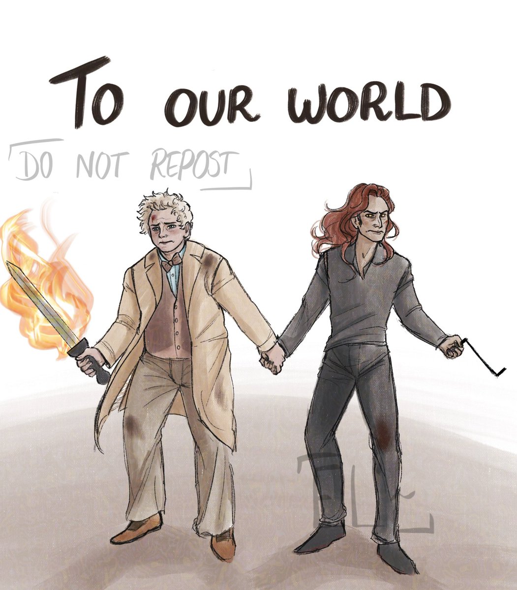Oops. 🧡
#goodomens #goodomensfanart #aziracrow