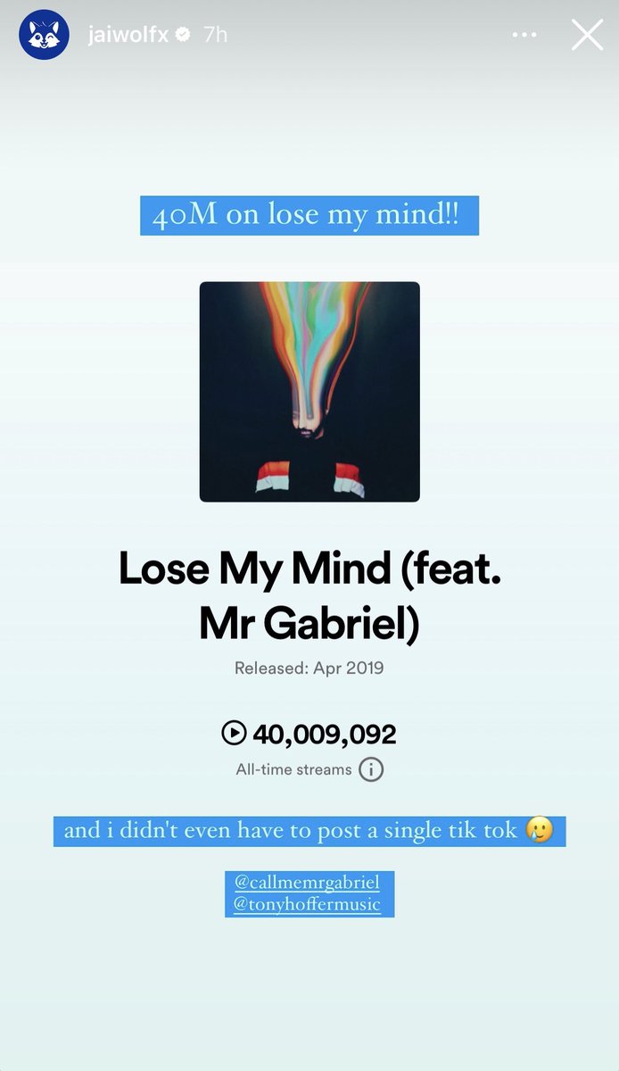 The biggest flex an artist can post in the music industry rn 😩 <a href="/jaiwolfx/">𝐣𝐚𝐢 𝐰𝐨𝐥𝐟</a>