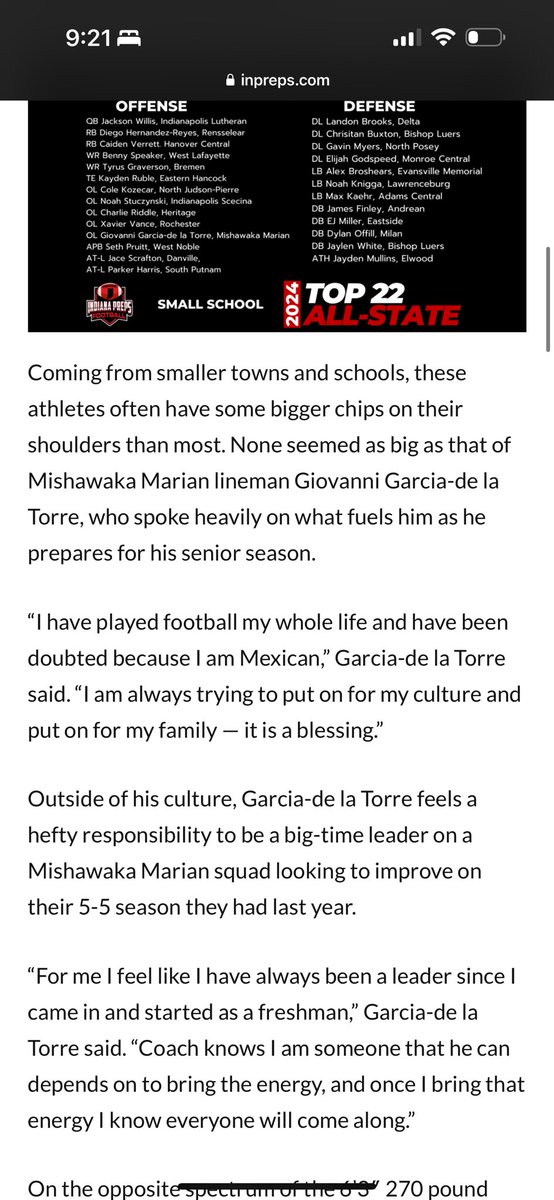 Giovanni Garcia-de la Torre 6’3 270 (@giog_71) on Twitter photo Thanks for taking the time to sit down and have a talk with me, it’s a blessing 🙏🏽 <a href="/davidrjacobs10/">David Jacobs</a> Thanks for taking the time to sit down and have a talk with me, it’s a blessing 🙏🏽 <a href="/davidrjacobs10/">David Jacobs</a>