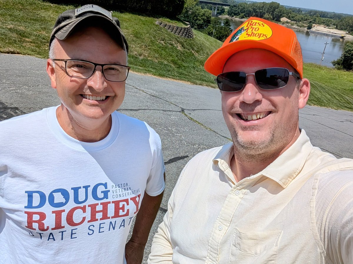 DougRichey's tweet image. Huge shout out to @JeremyCady for knocking doors with me in Boonville! Hot, hot, hot…but oh, so productive!