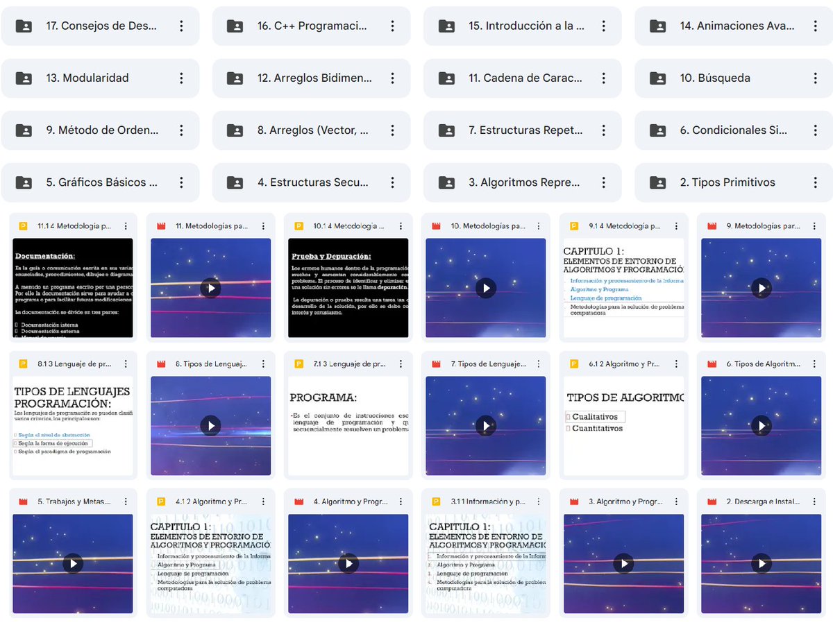 RegalosDigitals's tweet image. CURSO DE LOGICA EN PROGRAMACION, VIDEOS

PARA OTROS CURSOS, COMENTA CUAL NECESITAS CON "CURSOS GRATIS" Y ALGUN MEME/GIF
drive.google.com/drive/u/0/fold…