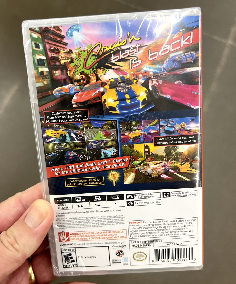 ☀️🏝 SUMMER VIBES GIVEAWAY 🏝☀️

To show appreciation for our community and encourage positivity, I have 1 physical copy of Nintendo Switch exclusive arcade racer Cruis’n Blast!

For a chance to win:
✅Follow
✅Repost
✅Tag a friend

Drawing 11pm EDT August 11th

#SwitchCorps🏁🚗