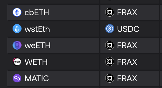 New lending pairs coming online 👀

If you're in the old WETH pair you can leverage for more safely with a higher LTV.

app.frax.finance/fraxlend/avail…