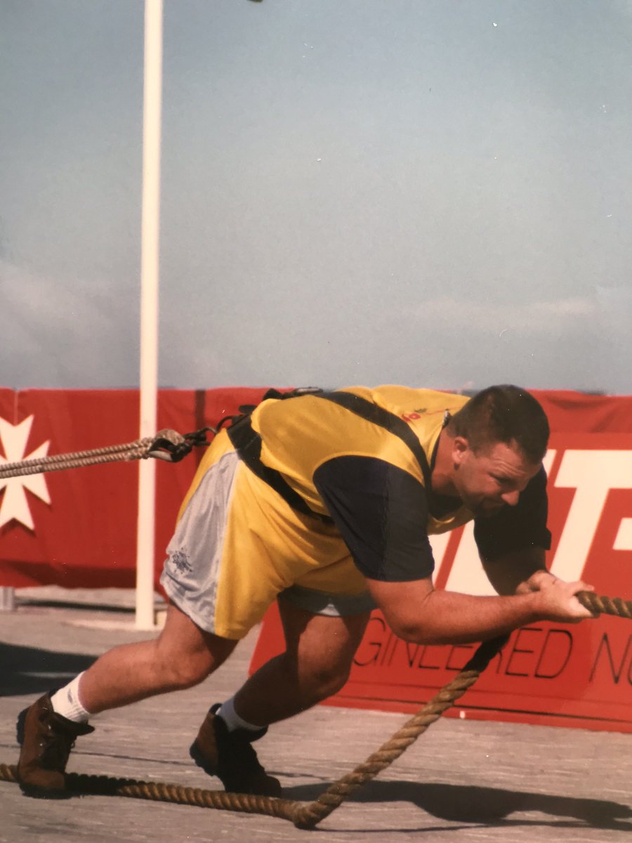 25 yrs ago I had the privilege to compete at the 1999 Worlds Strongest Man in Malta. What a proud moment to be in the rarefied environment with the world’s finest strength athletes, many of whom remain good friends. #strongman #Resilience #mindset