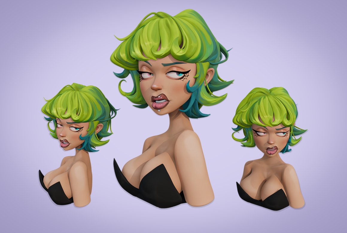 AdrianArt96's tweet image. Here is a little 3D sculp I did on zbrush and renderd on blender 😄
Amazing concept by 吵集仁儿