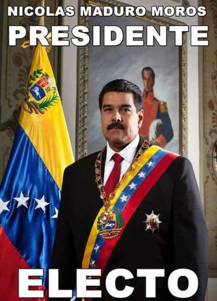 El candidato opuesto a Maduro podía haber sido un poste de electricidad y algunos gobiernos igualmente  hubieran reconocido al poste como ganador.
#ICAP
#VenezuelaEsChavista 
#CubaEsRevolución