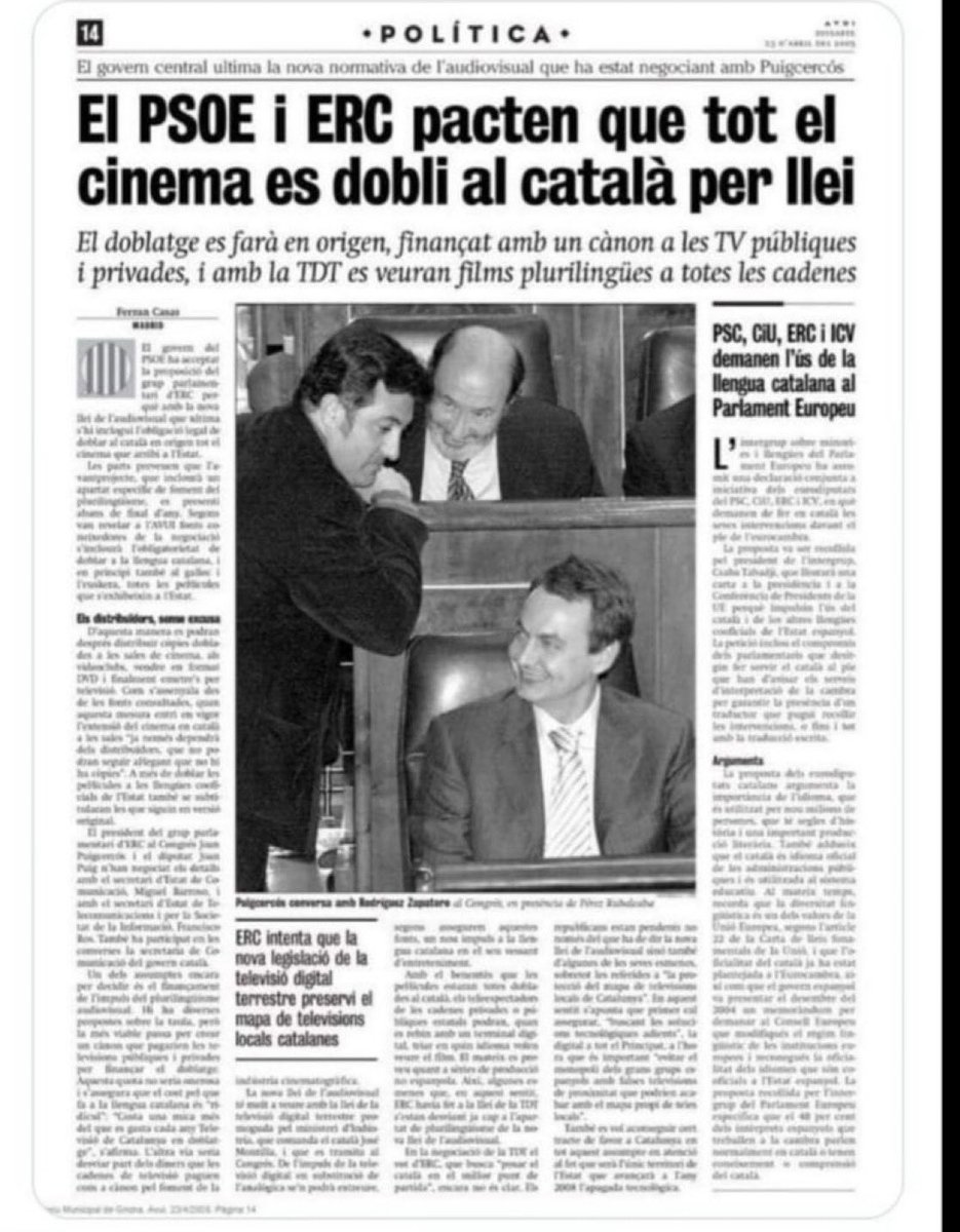 kamatortuga's tweet photo. Fa 18 anys ERC i PSOE ja van fer un pacte. No cal que us digui que no es va complir, oi? https://t.co/RPQoEKGHx1