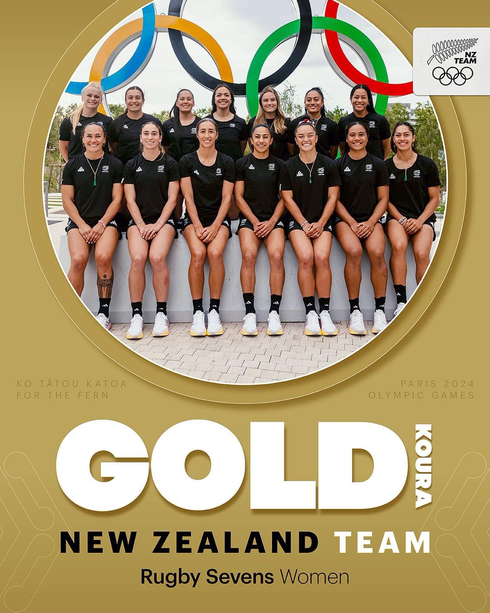theNZstory's tweet photo. An incredible gold medal win for Aotearoa New Zealand and the Women's Sevens team! Very proud of the @TheNZTeam and the milestones they're achieving at the Paris 2024 Olympic Games 🏅

#NZStoryteller https://t.co/jPN1IItPVL