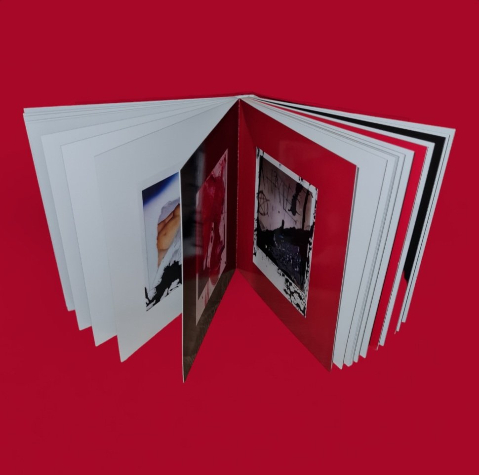 messedupmachine's tweet image. My first Mixed Polaroids book ! A 2022-2023 retrospective in all its glory. 👄❤️‍🩹

14x14cm, flexible sand cover, semi-rigid, 54 pages, glossy finish.  Self produced, made in France.