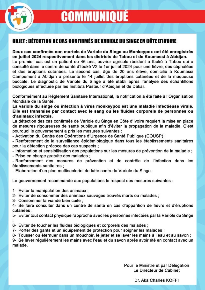 𝐂𝐀𝐒 𝐂𝐎𝐍𝐅𝐈𝐑𝐌𝐄́𝐒 𝐃𝐄 𝐕𝐀𝐑𝐈𝐎𝐋𝐄 𝐃𝐄 𝐒𝐈𝐍𝐆𝐄 𝐄𝐍 𝐂𝐎̂𝐓𝐄 𝐃'𝐈𝐕𝐎𝐈𝐑𝐄