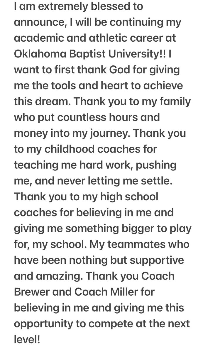 Anna Malaske (@annamalaske) on Twitter photo Thank you to everyone that has supported me along the way. I am so grateful to be a bison!!!💚🦬 <a href="/OBU_Softball/">OBU Softball</a> <a href="/Jace_Brewer/">Jace Brewer</a> <a href="/jacketsftball/">Choctaw High School Softball</a> Thank you to everyone that has supported me along the way. I am so grateful to be a bison!!!💚🦬 <a href="/OBU_Softball/">OBU Softball</a> <a href="/Jace_Brewer/">Jace Brewer</a> <a href="/jacketsftball/">Choctaw High School Softball</a>