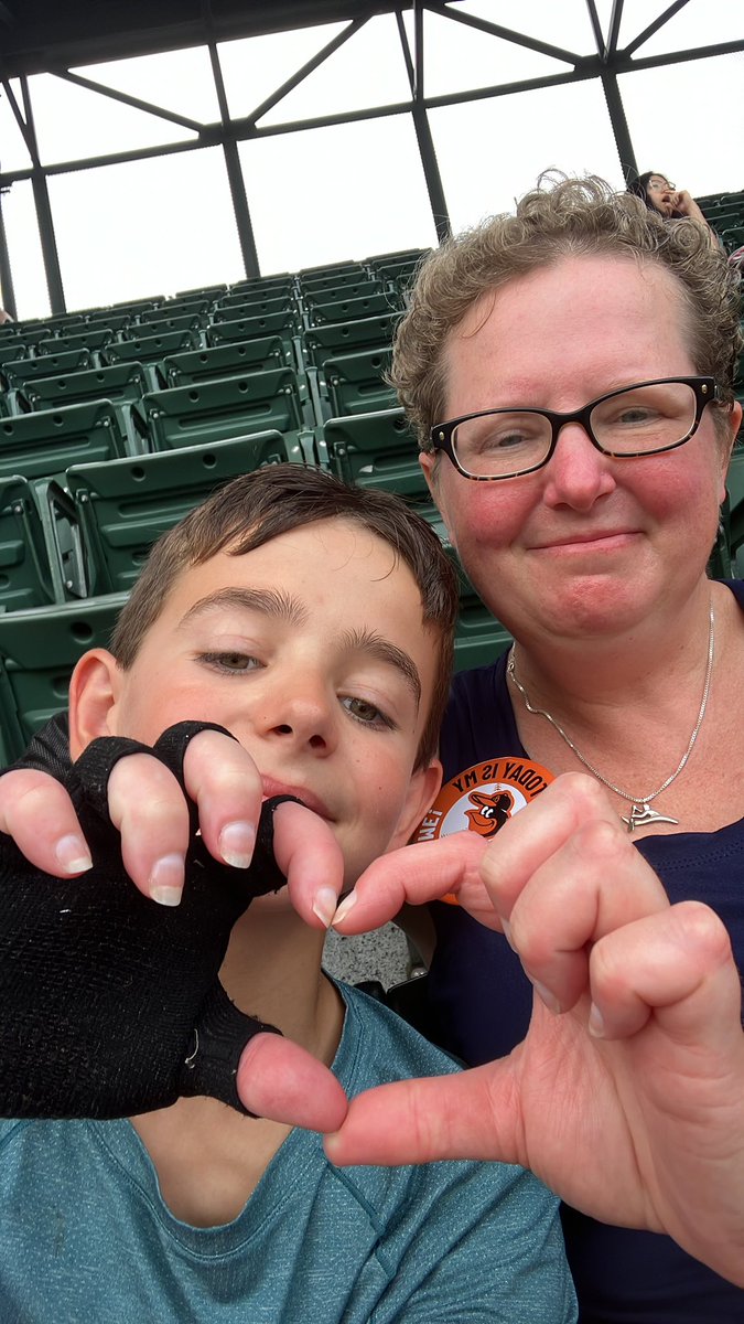 It’s game time! (mabye we can get on the jumbo tron?) remember we are behind home plate section 340 row 15 !

GOOD LUCK 🤞🏻 

#Orioles <a href="/Orioles/">Baltimore Orioles</a> <a href="/BlueJays/">Toronto Blue Jays</a> #BlueJays