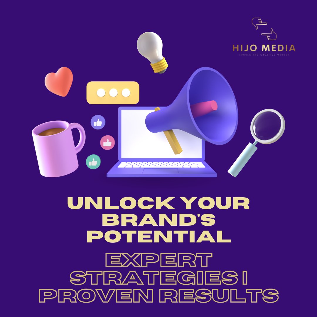 HIJOcomms's tweet photo. We specialize in crafting tailored digital marketing strategies that resonate with your target audience. From social media management to innovative content creation, we've got you covered.

Ready to elevate your online presence? Let’s make it happen together!

#HIJOMedia https://t.co/C5eATYbr6e