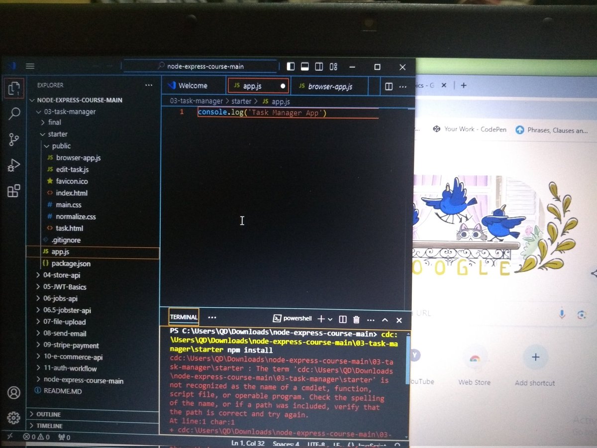 Emma_lite1's tweet image. Get in jooor 
NEPA finally after 1 month 👏🏼👏🏼😂
Continuing this node course ✊🏼
#Backendwebdevelopment
