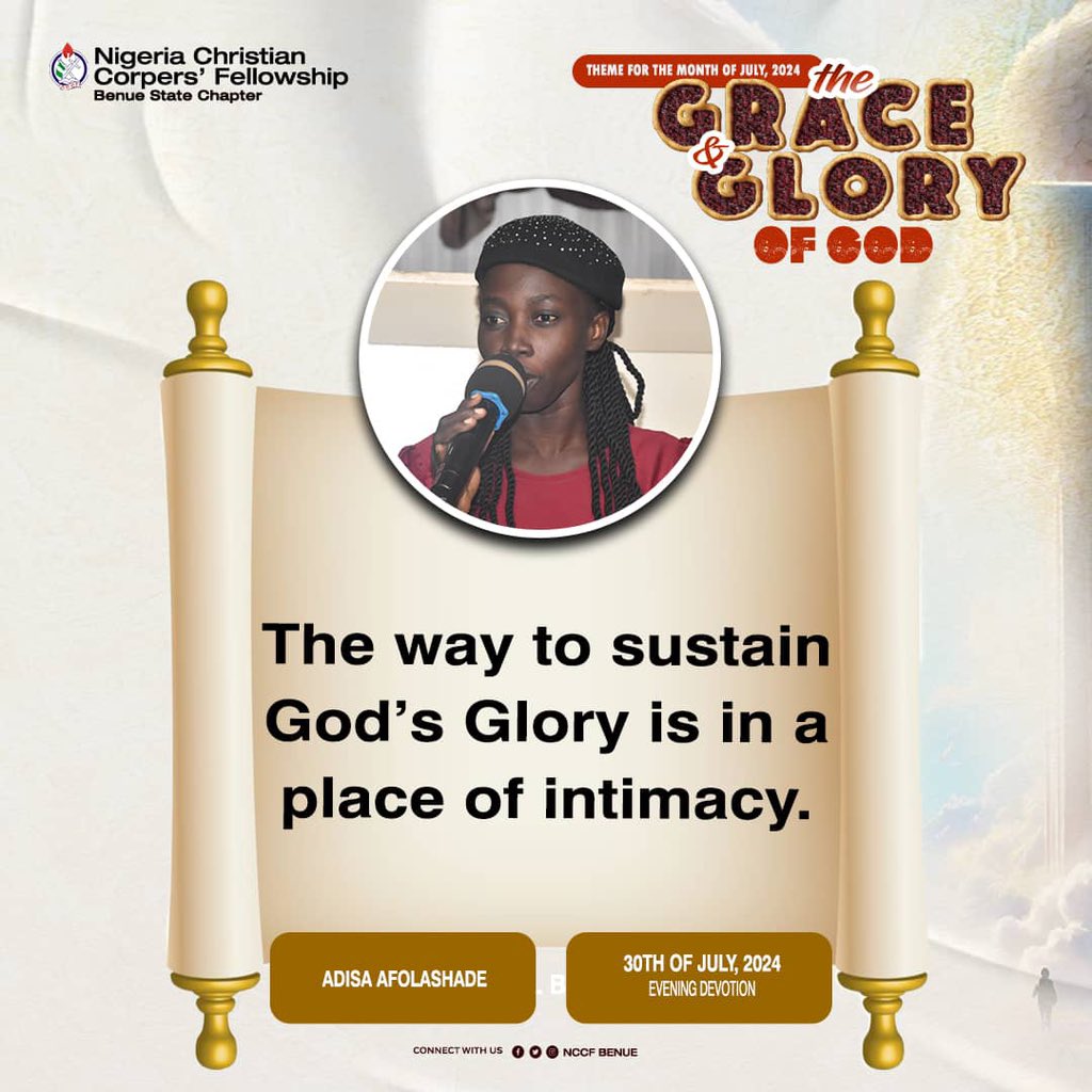 nccf_benue's tweet photo. The more you behold God's glory, you see him more in the purest form

#nccf #nccfnational #nccfbenue #benuecorper #jesuscorper #devotion https://t.co/bvdgZKcThL