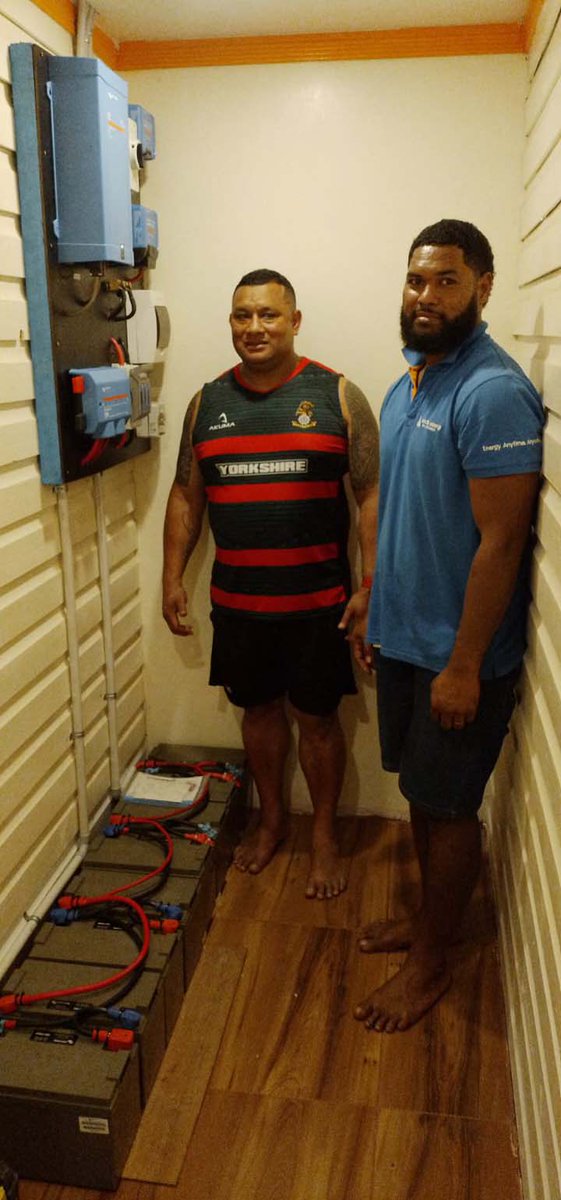 SolarFiji's tweet image. Off-Grid Solar System Upgrade from 1.24kWp to 2.08kWp in Moala, Lau! 🌴

solarfiji.org/offgrid-solar-…

#solarfiji #victronenergy #Phonosolar #Moala #lauisland #SystemUpgrade #renewableenergy #offgridsolarsystem