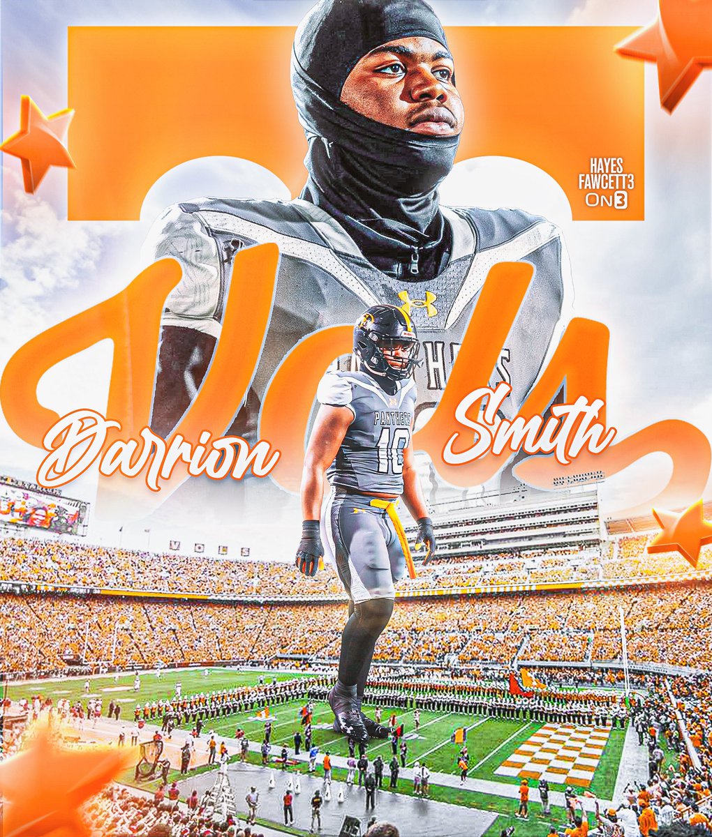 BREAKING: Class of 2025 DL Darrion Smith has Committed to Tennessee, he tells me for <a href="/on3recruits/">Follow @Rivals</a>

The 6’3 270 DL from Baltimore, MD chose the Vols over Ohio State &amp; Maryland

“I’m home, Go Vols🍊”

on3.com/db/darrion-smi…