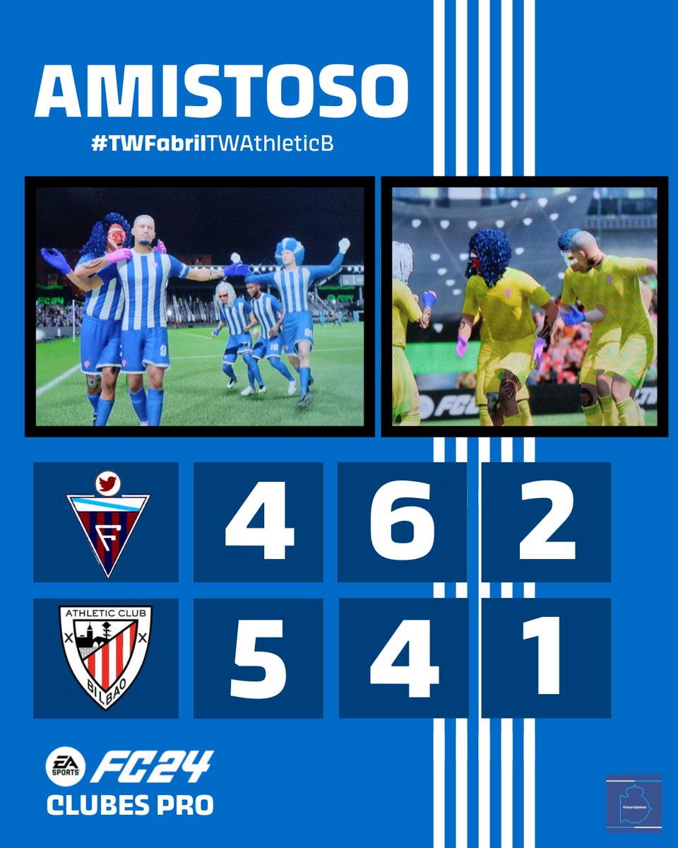 twfabril's tweet photo. FINAAAL do #FabrilAthleticB 🍍 !
Gran victoria de TwFabril nunha eliminatoria moi igualada 💙🤍!
Ben xogado e moita sorte @twathletic25 🫡
#AquíComezaOutraHistoria
#ForzaFabril https://t.co/LX8vngZVnV