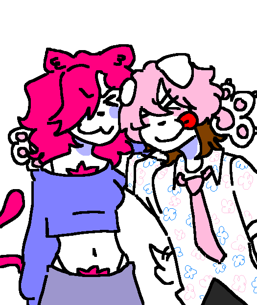 THREE1SDEAD's tweet photo. are you and your sibling even cool if you arent pink cat and dog siblings https://t.co/RFqNnW5Zrg