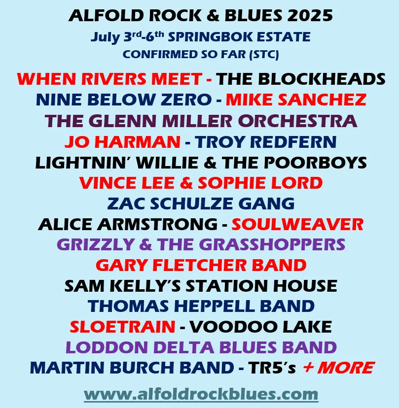 Alfold Rock & Blues Festival 25-28 June 2026 tweet media