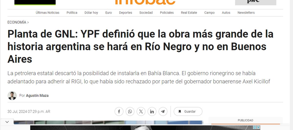 Día histórico para Río Negro. Son U$S 30.000 millones que vienen a darle una nueva oportunidad a una provincia que necesita crear empleo genuino.

Esto fue posible gracias al consenso mayoritario de los espacios políticos para defender a nuestra provincia. 

(ABRO HILO)