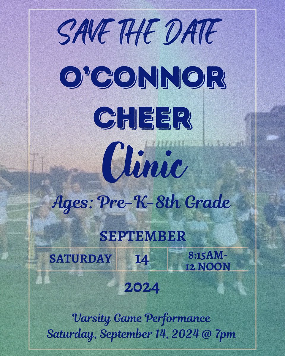 Save the Date for the OC Cheer Clinic!