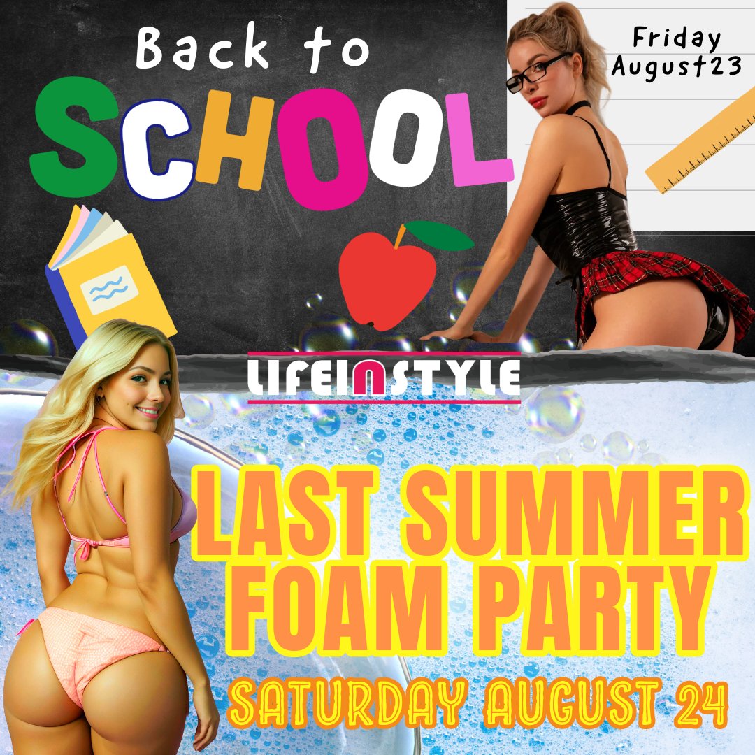 lifeinstylestl's tweet photo. ๐ Summer isnโt over until we say so! Join us Aug 23 & 24. Pick one or both nights. Party tickets start at $59. Use code SUMMER20 for $20 off! #BackToSchool #FoamParty #LifeinstyleEvents https://t.co/IVl5Ih5Q2S