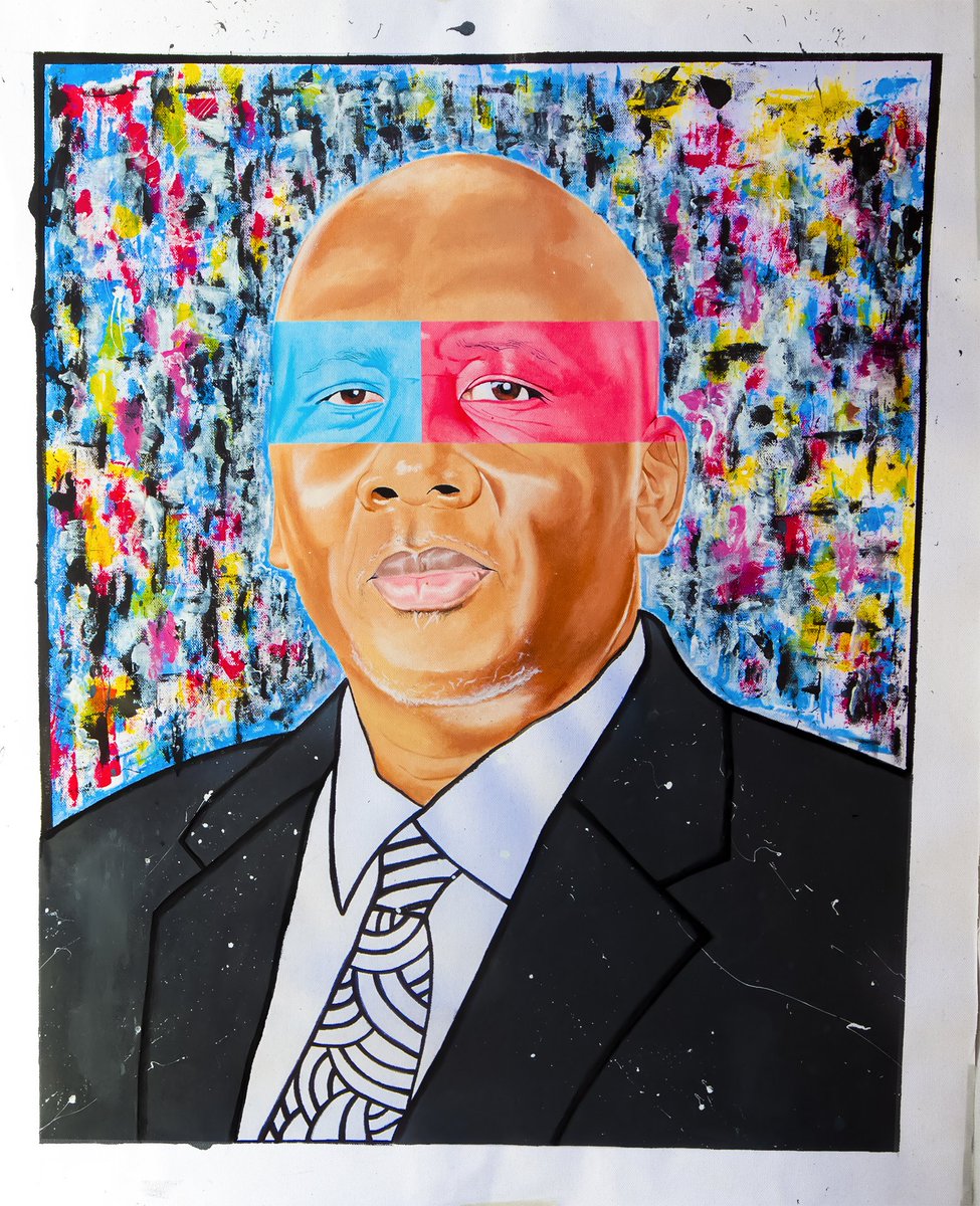 S E F A H L E H O
Duration : 2 Weeks 
Size A1 
Did this is an experimental Painting in Collaboration with Reabetsoe Alo-r it's a Mixed Media Painting with different unique Art Styles in one piece this is how it came out.

By Tsepo Mofana x Reabetsoe Lerata 2024.