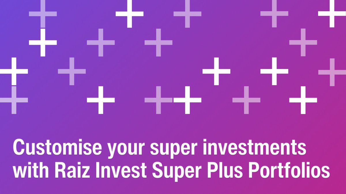 Introducing Raiz Invest Super Plus Portfolios! 🌟 Customise your super with ETFs and ASX stocks. Your super, your way. 

Investing via Raiz carries normal investment risks. You need to read the PDS and TMD to understand these risks and to determine if Raiz is suitable for you.