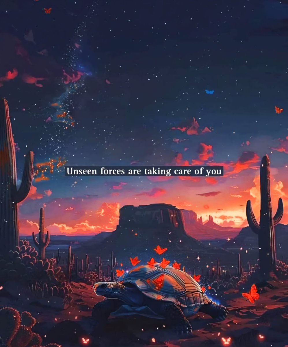 ladiekerrie's tweet photo. Unseen forces are taking care of you 🐢🦋 https://t.co/qxK388mvse