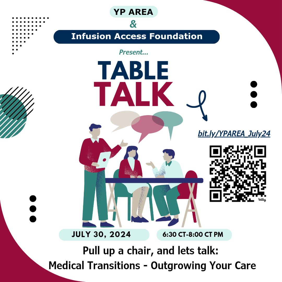 Jordan Shapiro, MD, MS (@drjshapiro) on Twitter photo Happening in 15 minutes!
Join us as we discuss transition from pediatric to adult care across chronic medical conditions!
#transition
<a href="/yp_area/">Young Patients' AREA</a> <a href="/ImproveCareNow/">ImproveCareNow™</a> <a href="/GotTransition/">Got Transition</a> <a href="/GotTransition2/">Got Transition</a> <a href="/CCYANetwork/">Crohn's and Colitis Young Adults Network</a> <a href="/JeremyAdlerMD/">Jeremy Adler, MD, MSc</a> <a href="/IBD_Afzali/">Anita Afzali MD, MPH, MHCM, FACG, AGAF</a> @ssaeed94 <a href="/IBDimmunology/">Shrinivas Bishu</a> Happening in 15 minutes!
Join us as we discuss transition from pediatric to adult care across chronic medical conditions!
#transition
<a href="/yp_area/">Young Patients' AREA</a> <a href="/ImproveCareNow/">ImproveCareNow™</a> <a href="/GotTransition/">Got Transition</a> <a href="/GotTransition2/">Got Transition</a> <a href="/CCYANetwork/">Crohn's and Colitis Young Adults Network</a> <a href="/JeremyAdlerMD/">Jeremy Adler, MD, MSc</a> <a href="/IBD_Afzali/">Anita Afzali MD, MPH, MHCM, FACG, AGAF</a> @ssaeed94 <a href="/IBDimmunology/">Shrinivas Bishu</a>
