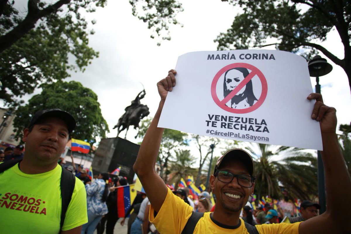 luchaalmada's tweet photo. #Ahora Pdte. @NicolasMaduro: Los delincuentes que han sido capturados han confesado que pertenecen a un plan de la ultraderecha del grupo Vente Venezuela y de la terrorista María Corina Machado.

#30Jul https://t.co/XDDjjKY6vo