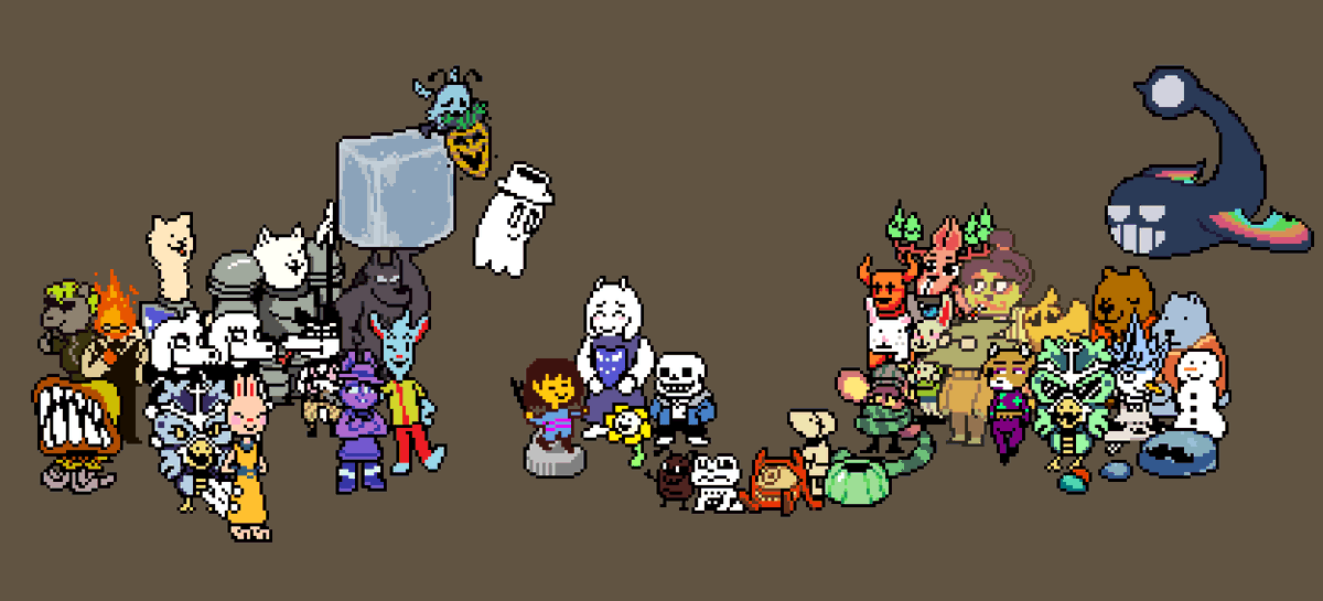 subna03's tweet photo. * 47
* We all know the underground has problems, but we   smile anyway.
* Why?
* We can't do anything, so why be morose about it?
* Smile smile.

#undertale #NacaratJester #sans #napstablook #toriel #frisk #Flowey https://t.co/RLfNP9iE83