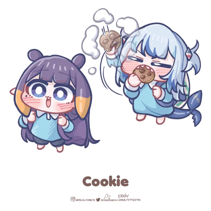 #inART #gawrtCookie of good night 