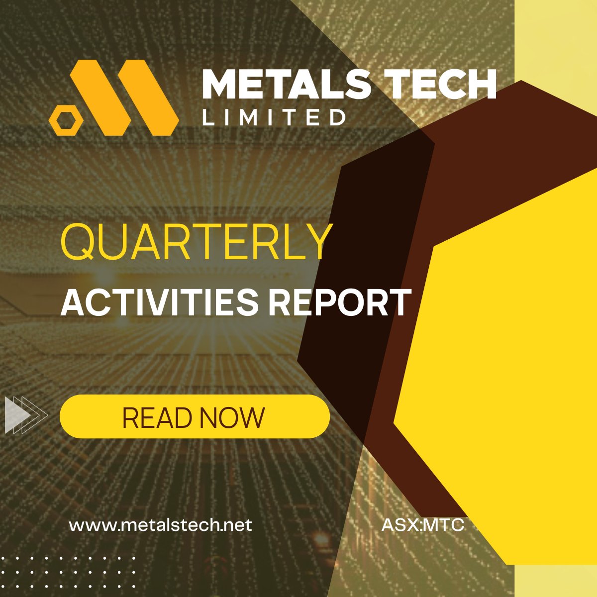 MetalsTechLtd's tweet photo. We are pleased to provide our Quarterly Activities Report for the period ending 30 June 2024.

📰 View the full report here: https://t.co/6OtKuw6x3K

#MTC #Gold #Exploration #Mining https://t.co/MgrwDu6mCd