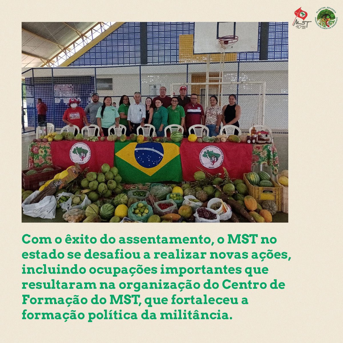 MST_Oficial's tweet photo. 🚩Famílias de sofreram através da demissão em massa e da ausência do pagamento das dívidas trabalhistas.
📲 Conheça a história desta comunidade através da luta coletiva pela terra!
2-3
#AssentamentoMAISA #MST40Anos #TodosPelaReformaAgrária https://t.co/ykE6B8kX52