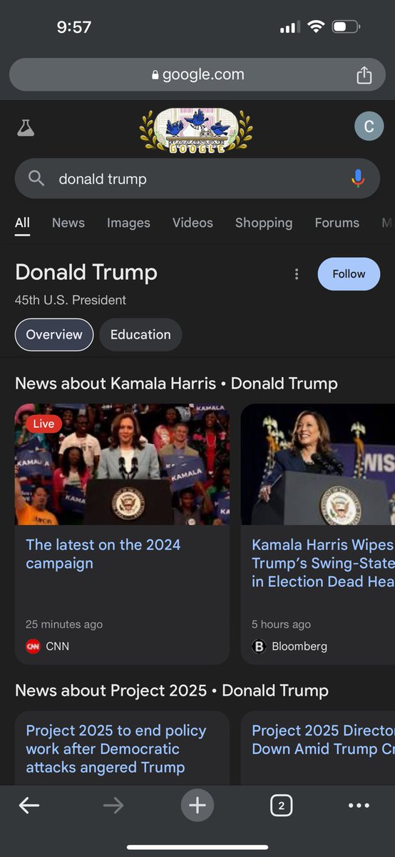Sharkbarrel's tweet photo. @elonmusk can you talk about this?? Not only does this search result in Kamala it’s now showing project 2025 that has nothing to do with Trump https://t.co/MjJwc1nsgp