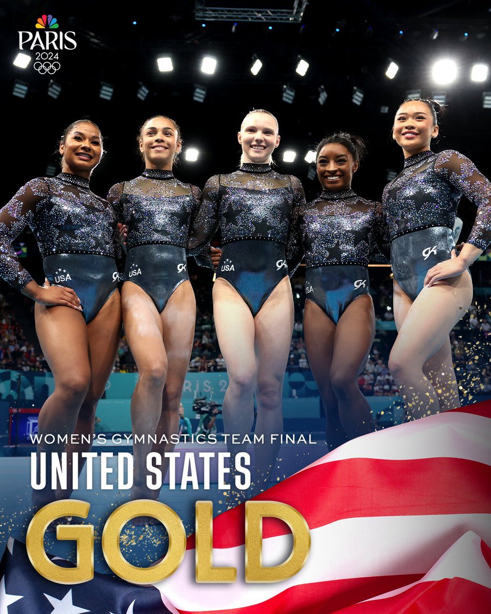 CC <a href="/NBCOlympics/">NBC Olympics & Paralympics</a> 
#TeamUSA 🇺🇸 ….. #Golden
<a href="/Simone_Biles/">Simone Biles</a> is #GOAT. She performed last on the floor and absolutely brought the house, sorry done down. Amazing fortitude and determination to come back after #TokyoOlympics #Paris2024