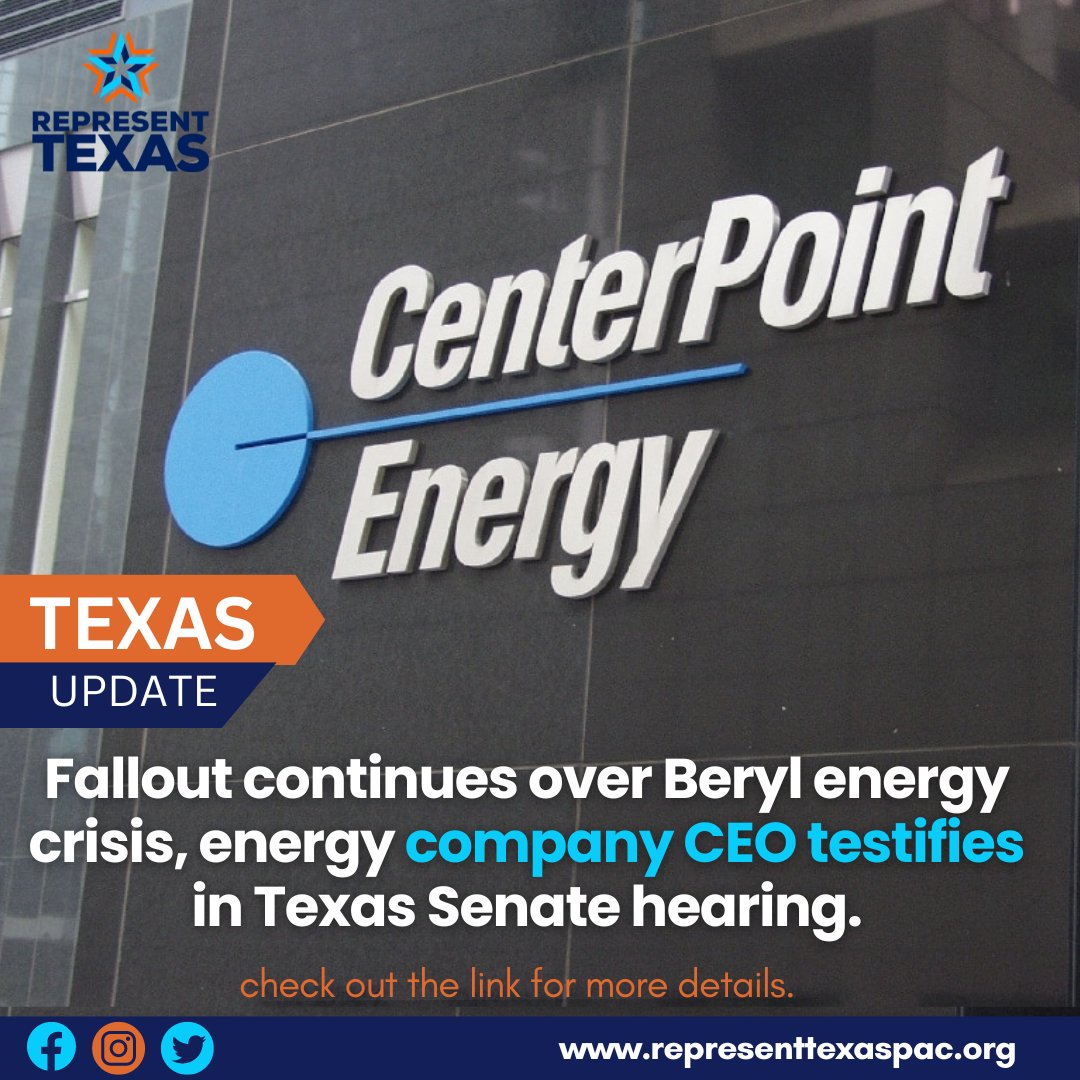 Prepare yourself for a months long performance by Texas Republicans where they pretend that their lack of regulation and energy industry back-slapping didn’t get us exactly where we are.🗣️👀
Link - nbcdfw.com/news/local/tex…

#TexasNews #EnergyUpdate #CenterPointEnergy #TexasSenate