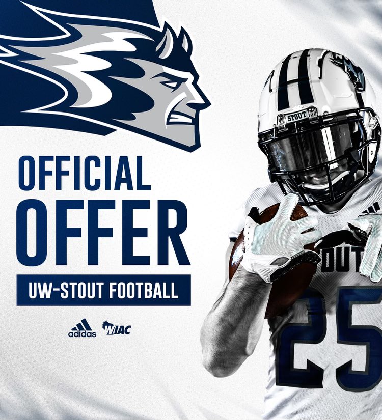 Ryan Schuman ‘25 (@ryanpschuman) on Twitter photo After a great conversation with @TYaeggi_UWStout I am EXTREMELY excited to have received an offer from <a href="/UWStoutFootball/">UW-Stout Football</a> ‼️‼️
I am very blessed and grateful for this opportunity <a href="/BlueDevil_HC/">Clayt Birmingham</a> <a href="/Coach_Key1/">KeyShawn Carpenter</a> <a href="/CoachDestache/">Travis Destache</a> <a href="/CoachStutzman/">Coach-Jed Stutzman</a> After a great conversation with @TYaeggi_UWStout I am EXTREMELY excited to have received an offer from <a href="/UWStoutFootball/">UW-Stout Football</a> ‼️‼️
I am very blessed and grateful for this opportunity <a href="/BlueDevil_HC/">Clayt Birmingham</a> <a href="/Coach_Key1/">KeyShawn Carpenter</a> <a href="/CoachDestache/">Travis Destache</a> <a href="/CoachStutzman/">Coach-Jed Stutzman</a>