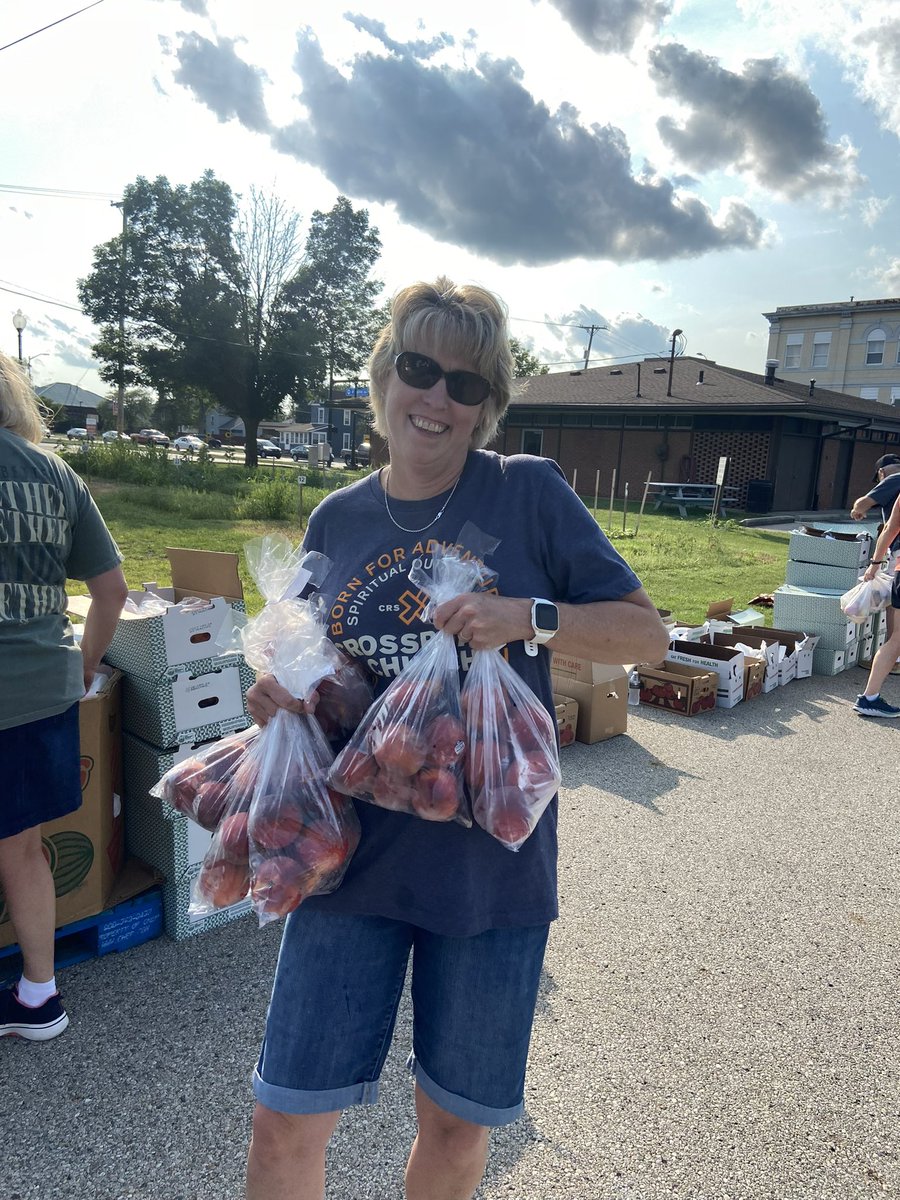Putting others before ourselves isn’t just for December, these folks made it Christmas in July in West Carrollton tonight by providing 237 families with groceries!