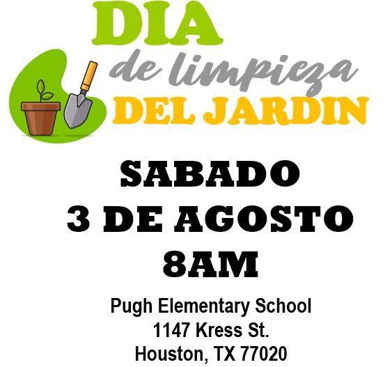 This Saturday we have our community clean up event, this is a great time for our families to get to know each other. Please be prepared to get dirty and work. Hope to see you all there!