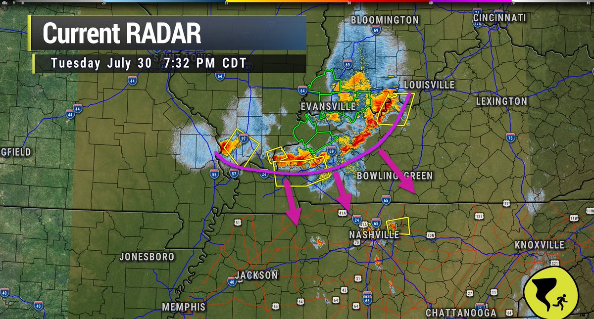 NashSevereWx's tweet image. Meanwhile, another storm system is gathering in KY and will be here in a few hours. May get a third severe warning today #RatherNot / 733 PM / youtube.com/watch?v=BIqMrH…
