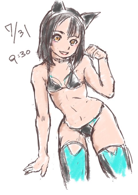 おはようございます☀️
朝の手馴し兼模写練 