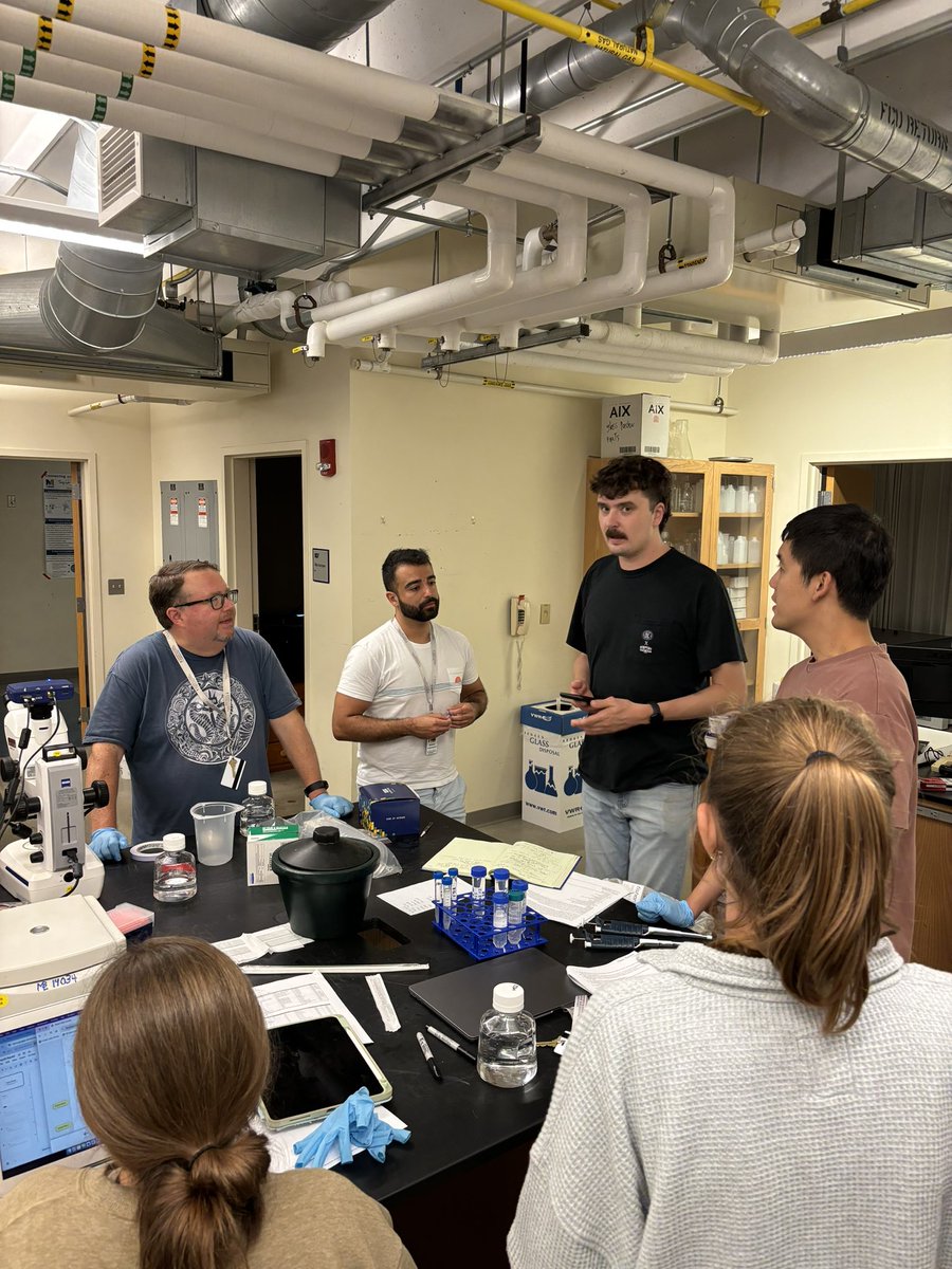 Elena Bollati (@elenabollati) on Twitter photo Week 2 of the <a href="/MBLScience/">Marine Biological Laboratory (MBL)</a> Symbiosis course #MBLSYM24 is in full swing! Squid squad students strategising for a long evening of experiments 🧪 🧫🔬<a href="/MooreFound/">Moore Foundation</a> <a href="/pacleves/">Phillip Cleves</a> Week 2 of the <a href="/MBLScience/">Marine Biological Laboratory (MBL)</a> Symbiosis course #MBLSYM24 is in full swing! Squid squad students strategising for a long evening of experiments 🧪 🧫🔬<a href="/MooreFound/">Moore Foundation</a> <a href="/pacleves/">Phillip Cleves</a>