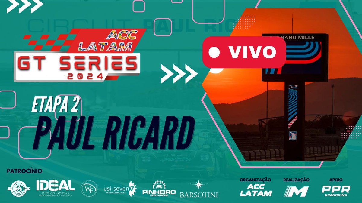 🔴 AGORA AO VIVO 🔴

Estou participando da 2º etapa do AUTOMETER GT Series 2024 Categoria GT4, no Circuito de Paul Ricard, França.

Chega mais pra curtir a transmissão com nossos pilotos do Multitap Racing Team.

ASSISTA AGORA -> youtube.com/watch?v=Rbwj_v…