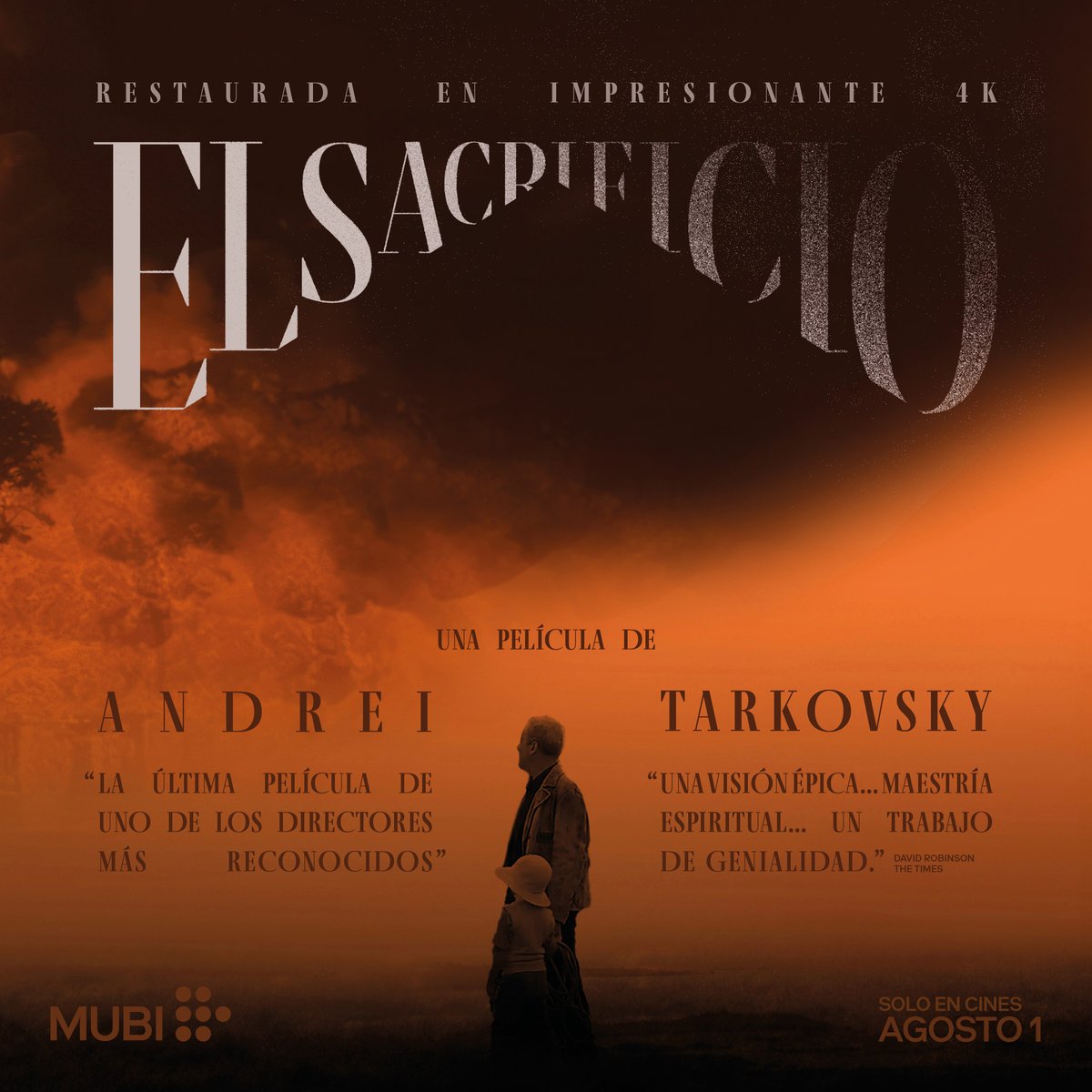 mubilat's tweet photo. La última obra maestra de Andrei Tarkovsky llega a la pantalla grande restaurada en 4K. Agosto 1 solo en cines seleccionados de México y Chile. Un estreno de MUBI. https://t.co/MidLjgR0v1