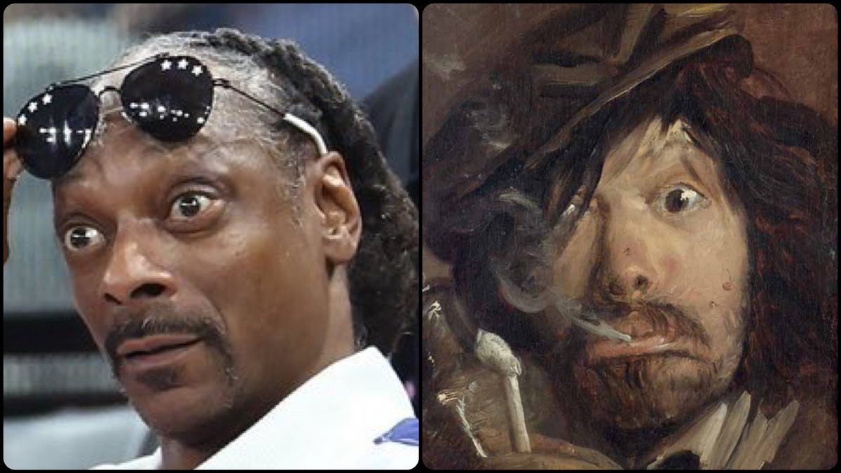 ArtButSports's tweet image. Smoker, by Adriaen Brouwer, 1620-38, 📸 of @SnoopDogg by Arturo Holmes